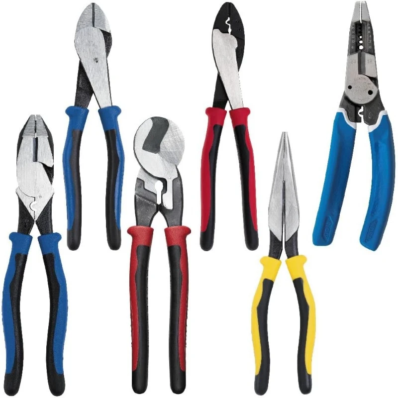 Hot Selling Products Pliers Set High LeverageSide Cutting Diagonal Long Nose Pliers for Stripping WireCutting and Crimping Wires