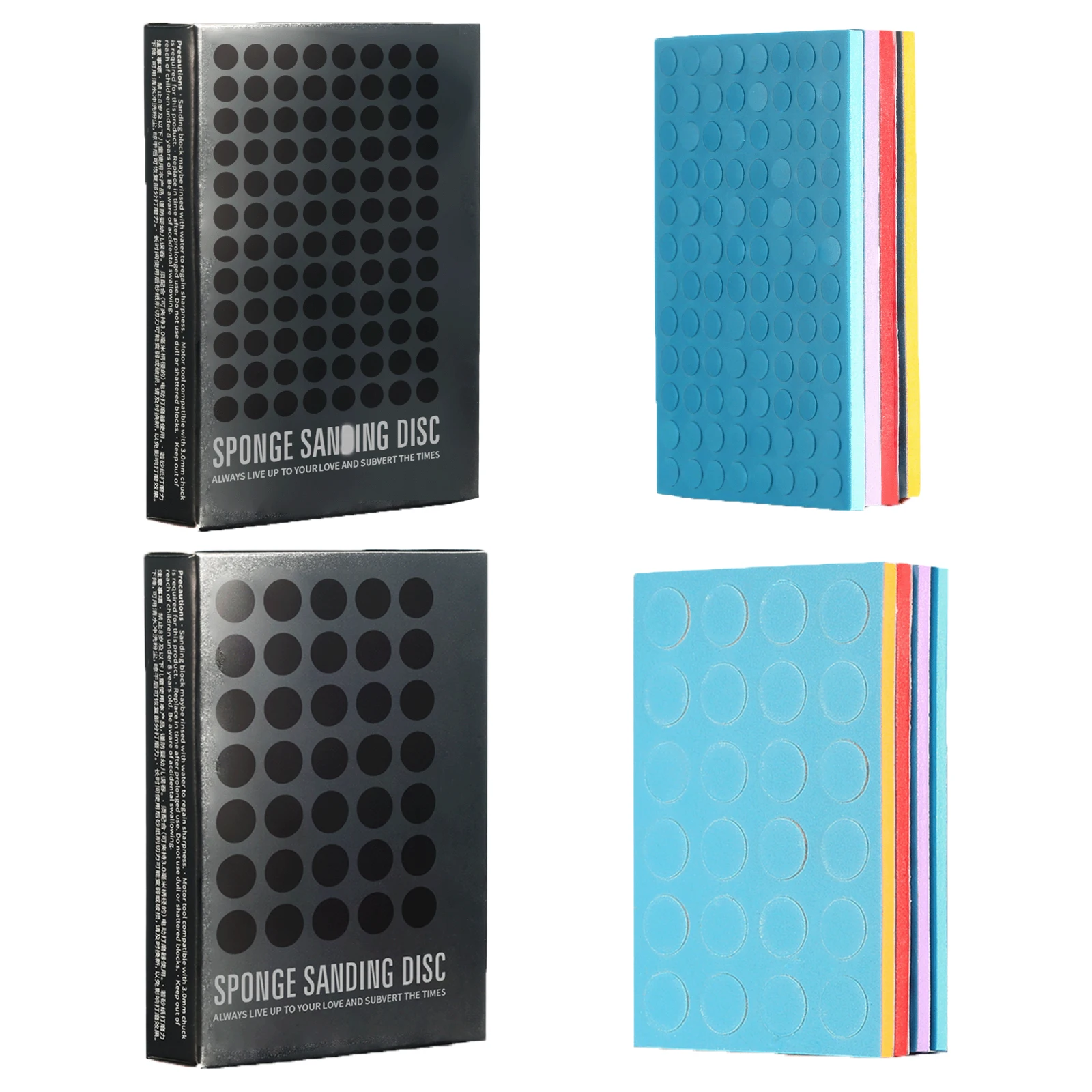 

1 SET DSPIAE SS-C01 SS-C02 Sponge sandpaper Double Side Abrasive modeling Tools Sanding Sponge Block Polishing sponge for hobby