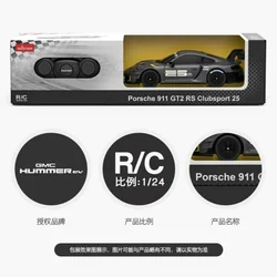 Rastar Porsche 911 GT2 RS Clubsport 25 1:24 Racing model  Remote Control Supercar Children's Remote control car toy gift for kid