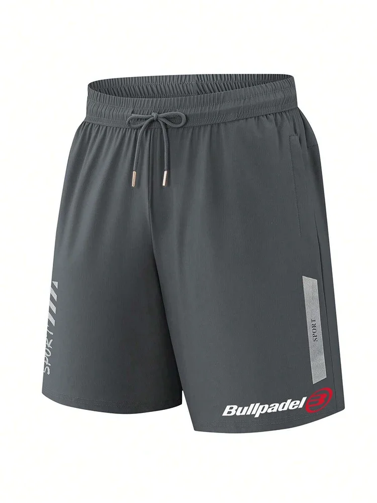 BULLPADEL pantalones cortos de playa para hombre, pantalones deportivos de baloncesto, bádminton, pantalones cortos de tenis informales transpirables, Verano