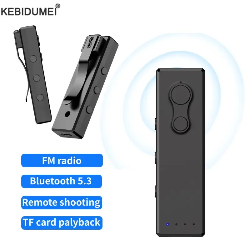 Bluetooth 5,3 MP3 радио перезаряжаемый воротник клипса Walkman подключаемый TF карта музыкальный плеер Hifi плеер Удаленная съемка