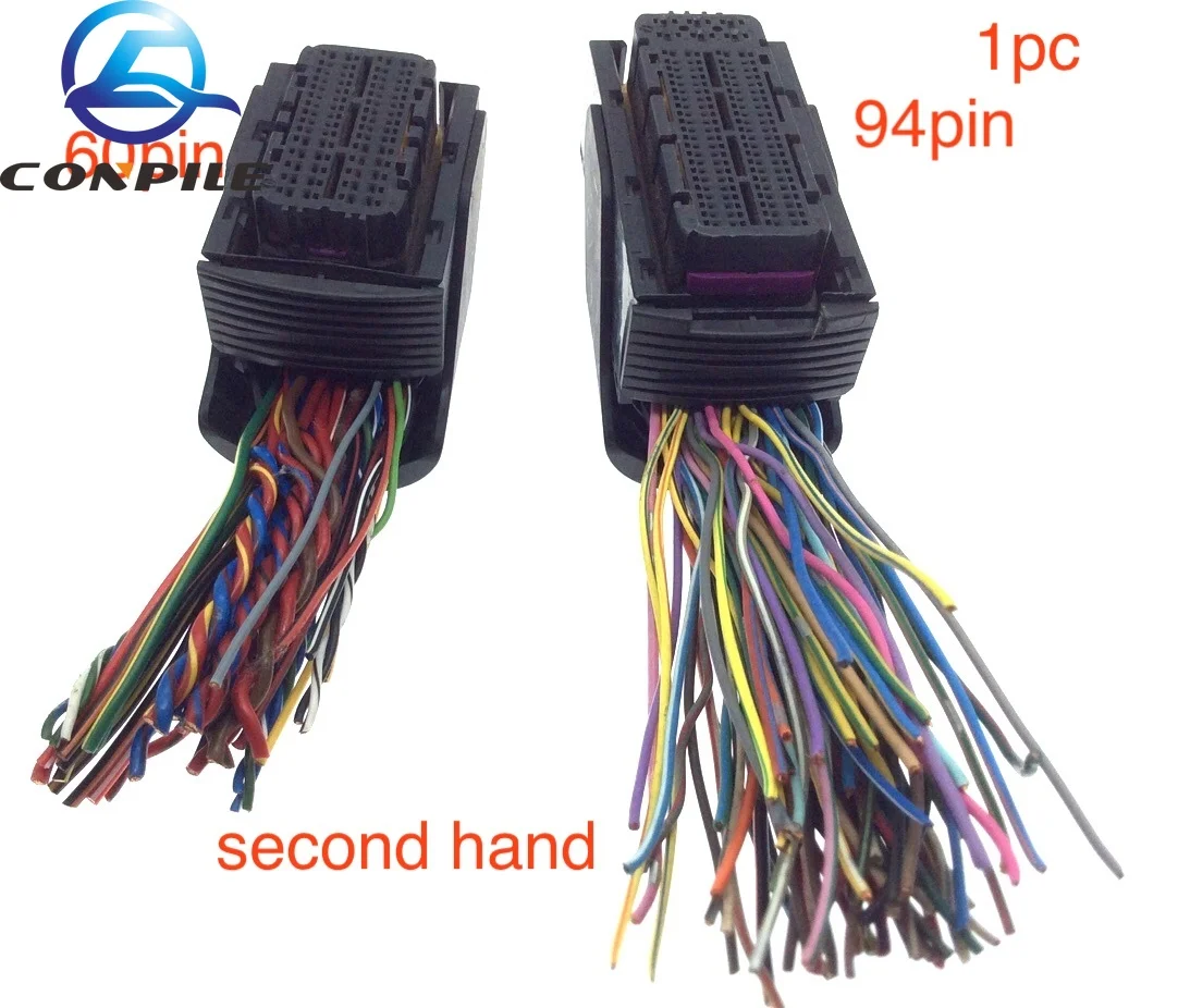 1pc used  1pc for Bosch ECU EDC17/16 ECU board No. 1 plug 60pin 94pin plug female harness socket