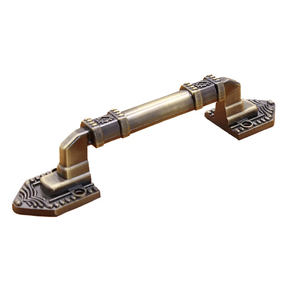 Manija decorativa para puertas, perilla de tocador, perilla de aleación de aluminio de bronce verde, adecuada para todas las puertas, renovación del hogar