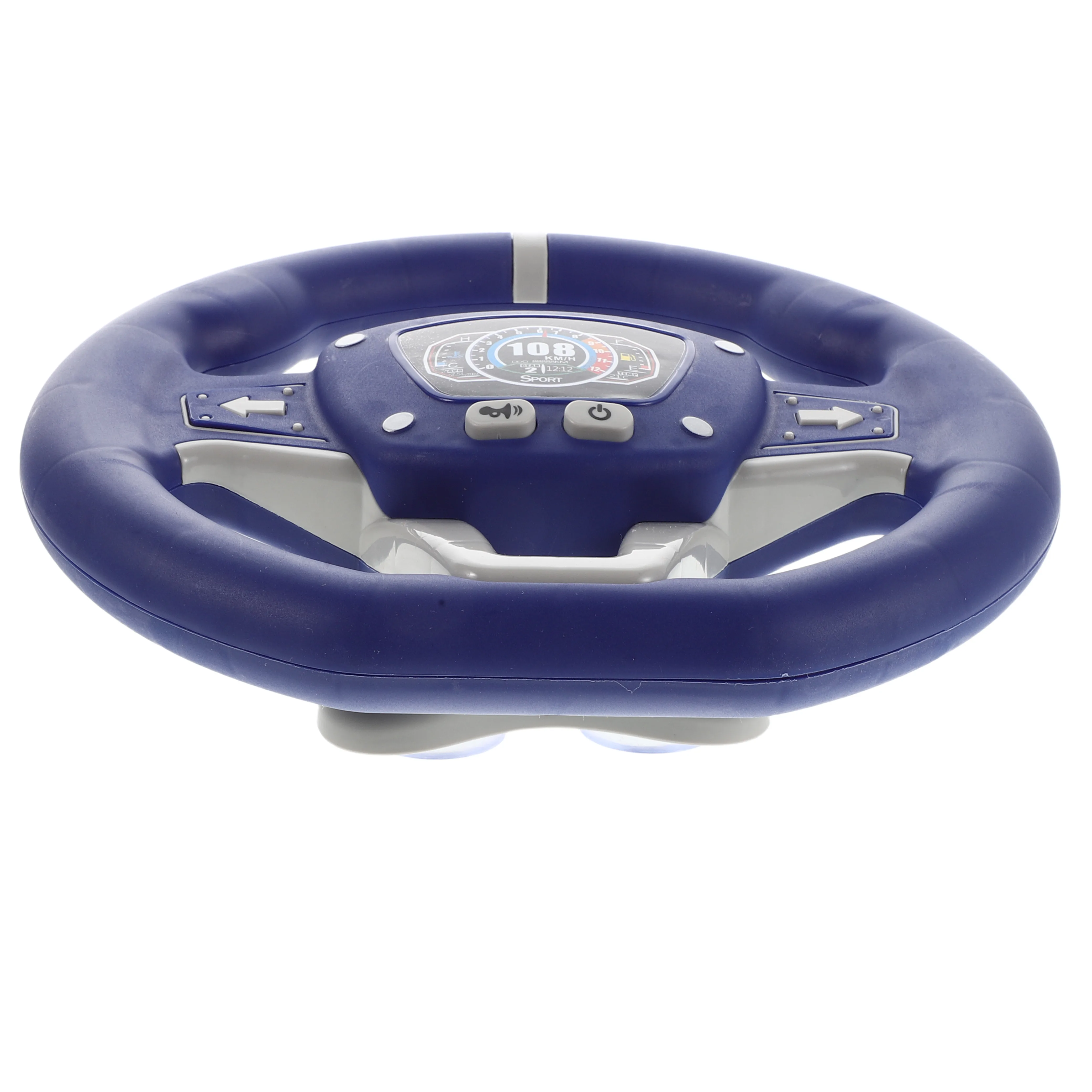 Volante de carro de simulação portátil - Feedback de luz sonora com rotação de 360 graus - Conjunto de jogos de condução infantil para imaginativo