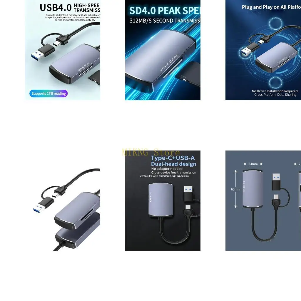 Strong Metal USB4 Storage Card Tool 5Gbps Data Move For Laptops Tablets Best Sale