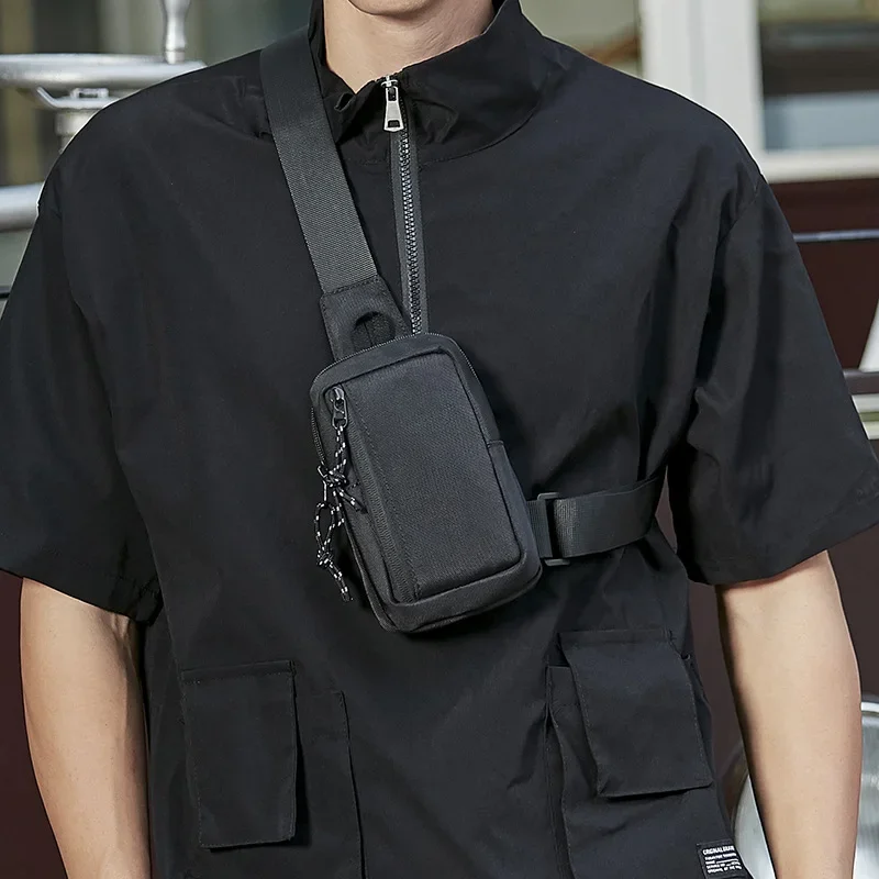 

Mini Chest Bag Men Shoulder Bag Fashion Oxford Crossbody Bag Men Chest Bags Lightweight Travel Mobile Phone Pack Casual Handbags