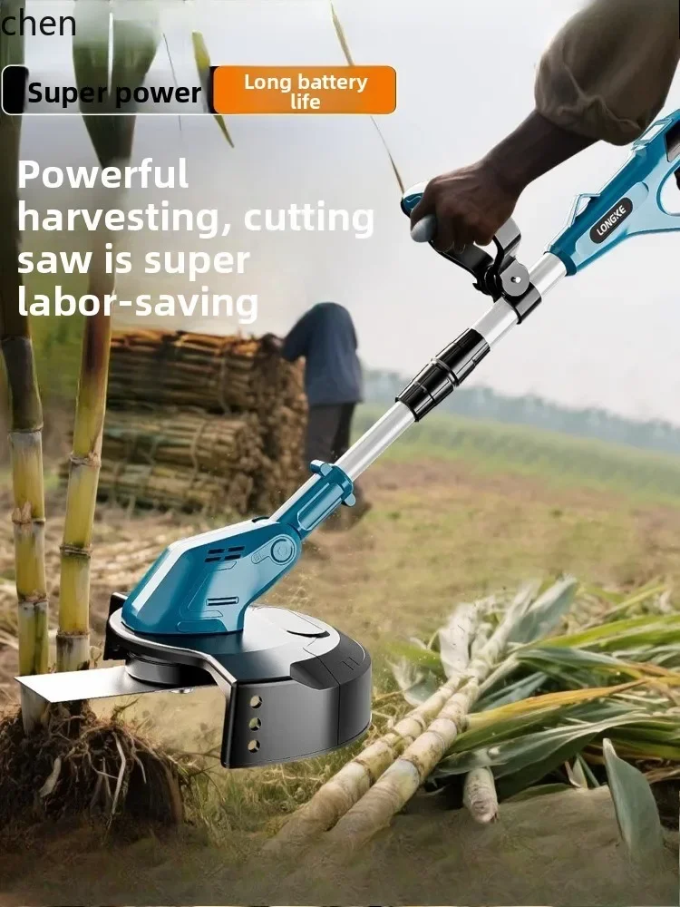 rechargeable lithium battery weeding tool electric lawn mower handheld lawn harvesting high power type