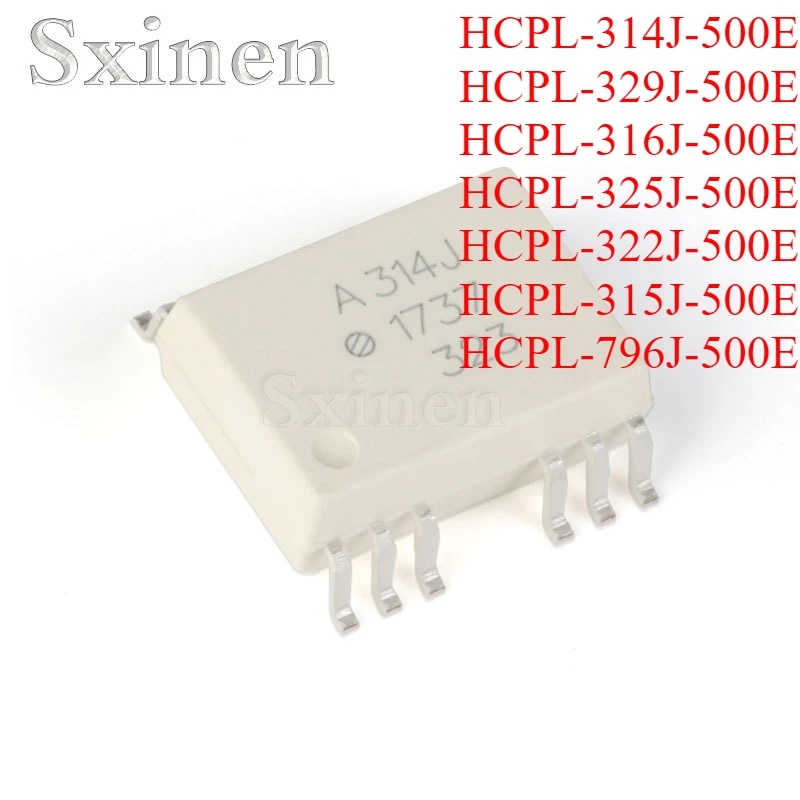 10PCS/LOT HCPL-314J-500E HCPL-329J-500E HCPL-316J-500E HCPL-325J-500E HCPL-322J-500E HCPL-315J-500E HCPL-796J-500E