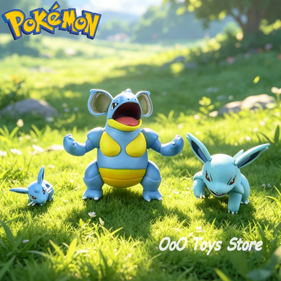 Figura de Anime Pokémon Nidoqueen e Nidoking, Estatuetas de PVC, Ornamentação de Mesa, Coleção de Modelos, Brinquedos, Presentes 2-6cm