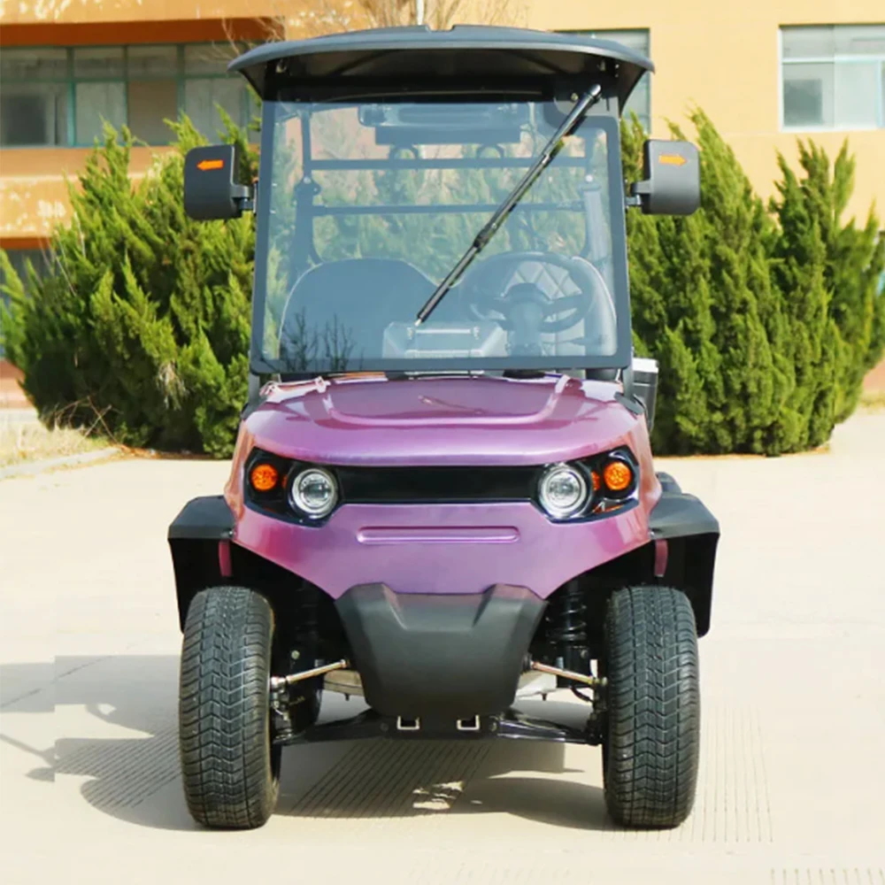 6 Seater Electric Golf Cart 60V 72V Battery Powered Sightseeing Utility Vehicle for Resort Transportation