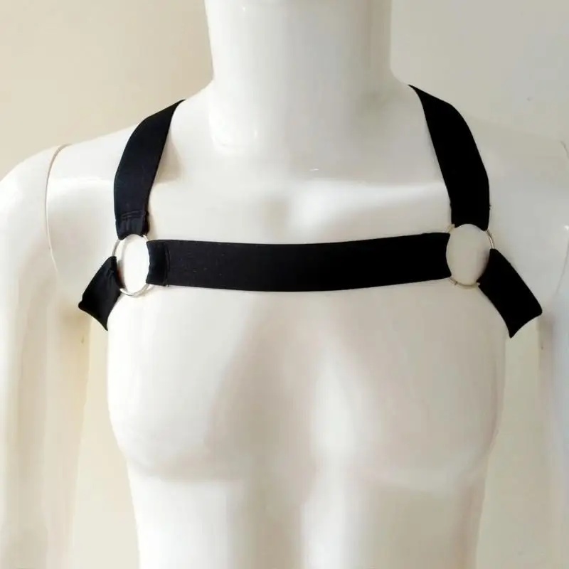 Y88A Punk Men Cablatura per cablaggio Muscoli Muscoli Abiti per festa della Cintura Protettore Accessori per feste