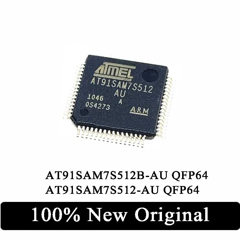 100% neue original AT91SAM7S512B-AU AT91SAM7S512-AU at91sam7s512 at91sam7s512b qfp64 smd mcu mikro controller ic chip auf Lager