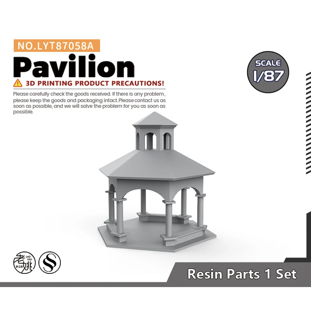 

Yao's Studio LYT058A 1/87 1/64 HO Павильон Уличный фонарь Электрические столбы Римские колонны Перила Парковый мост Слайд