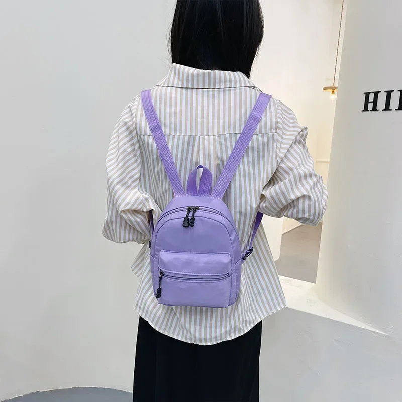 High Quality Nylon Mini Women Backpacks Trend Female Bag Small School Bags White Rucksack For Teen Girls Fashion Casual Backpack