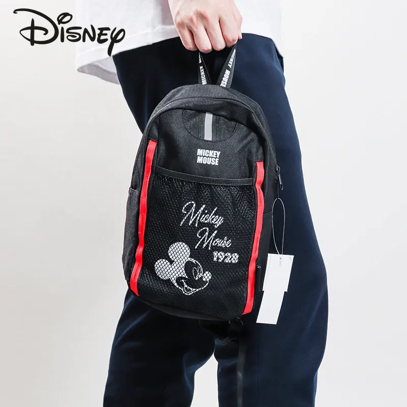 Disney Mickey neue Unisex Umhängetasche modische hochwertige Segeltuch tasche Cartoon lässig multifunktion ale Sport Brusttasche