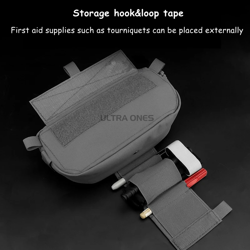 Bolsa táctica MOLLE abdominal para chaleco, riñonera y mochila - imagen 5