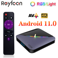 A95X F3 Air II RGB Android 11 TV Box Amlogic S905Y4 4GB 64GB Support Dual Wifi 4K 60fps VP9 BT 5.0 Youtube Media Player 2GB 16GB