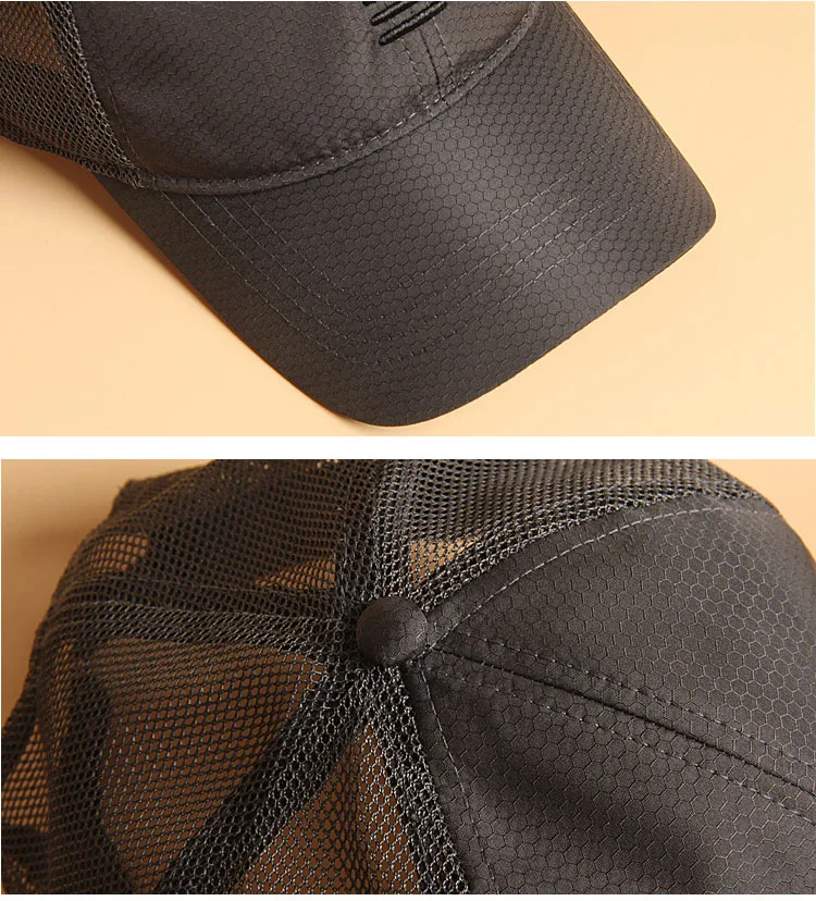 Großen Kopf Mann Plus Größe Baseball Kappe Männer Sommer Dünnen Stoff Mesh Sonnenhut Männliche Snapback Hüte M 55-60cm L 60-65cm gorras hombre – Detail 36