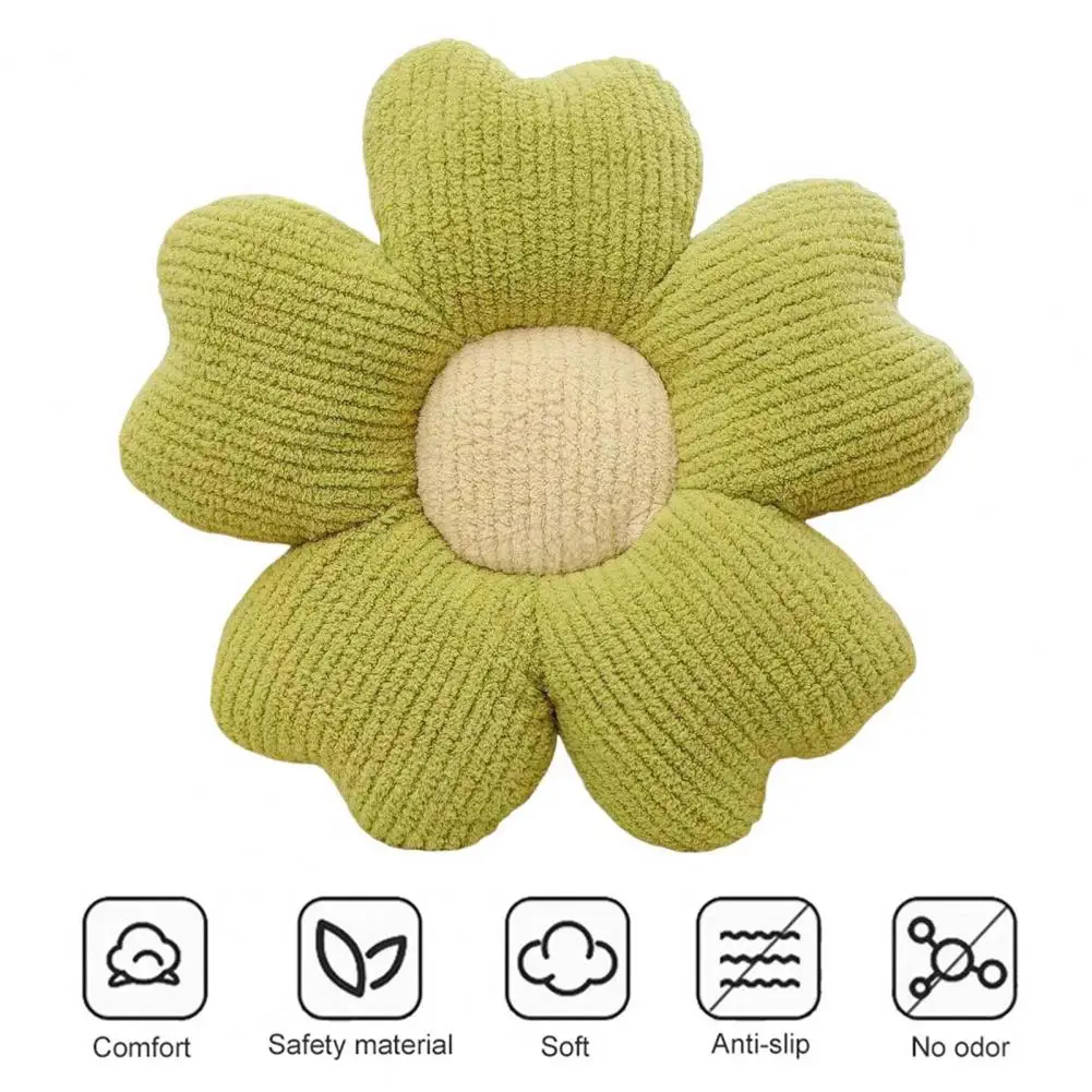 

Decoration Pillow Colorful Flower Shape Plush Throw Pillow for Sofa Bed Car Seat Soft Decorative Cushion for Office Nap Elastic