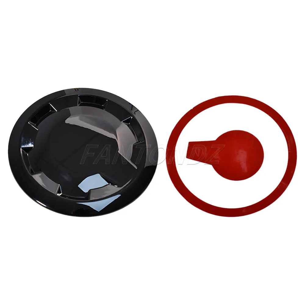 Car Fuel Cap Cover For Honda Civic FN2 2006-2011 Gloss Black Fuel Cap Cover For Honda Type R MK8 FK 74480-SMG-E011-50 1503365