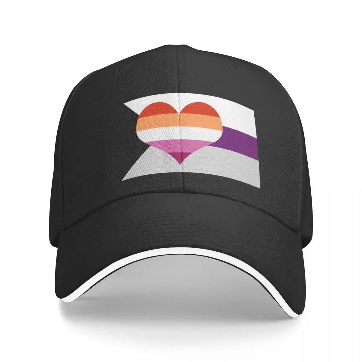 Demisexual Lesbian Pride Flag Baseball Cap Thermal Visor Hip Hop Luxury Hat For Women Men's