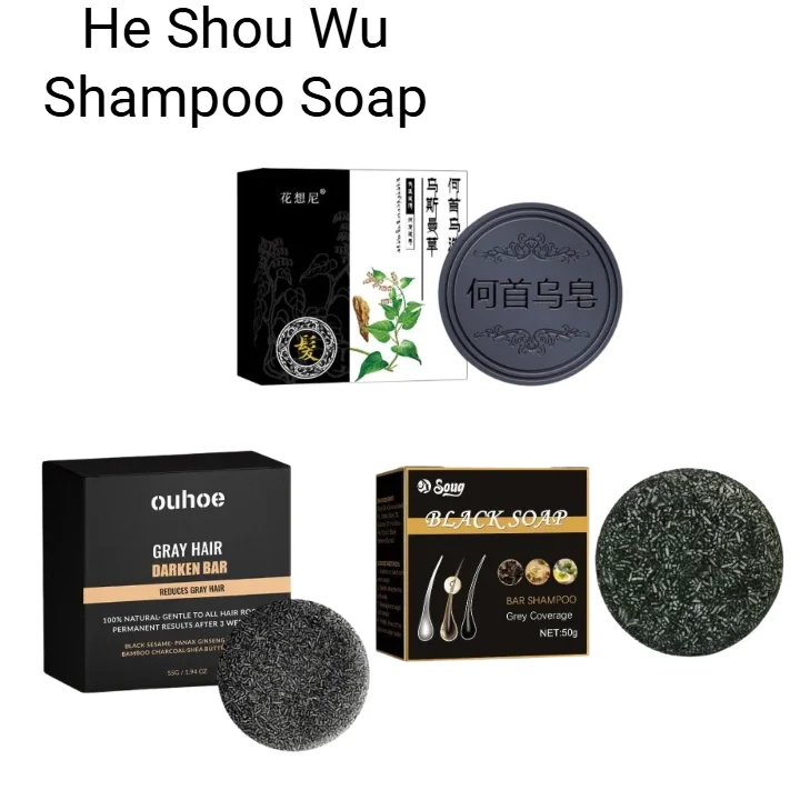 

Шампунь для затемнения волос Polygonum, мыло для восстановления серо-белых волос, черный шампунь, мыло, питательный шампунь для волос, мыло