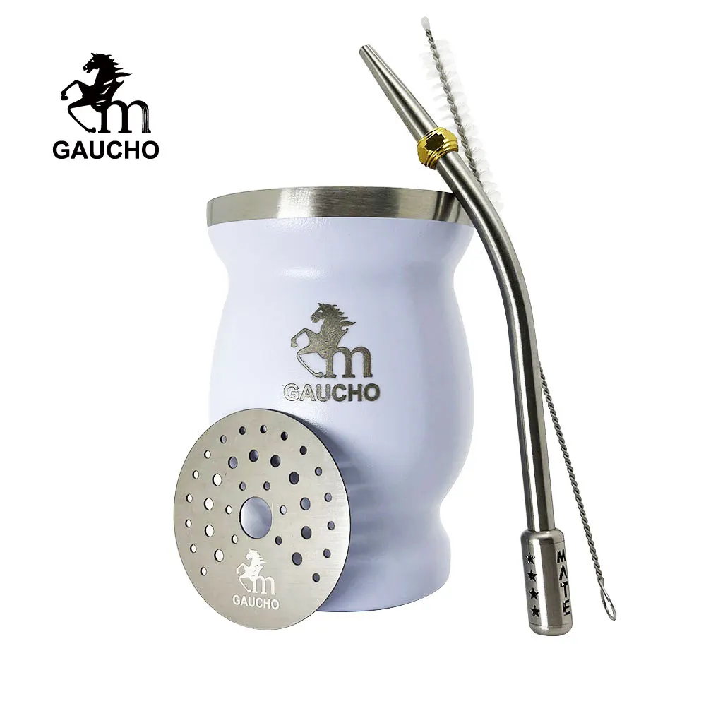 1 Set/Lot Gaucho Yerba Mate Tea Dregs Removal Smooth drinking And Easy Cleaning Include Stainless Bombilla Straw And Separator