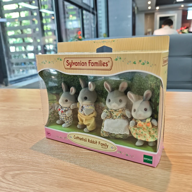 عائلات سيلفانيان كوتونيل أرنب الفيل الأسرة سطح يتدفقون لينة بولي كلوريد الفينيل Abs البلاستيك لطيف دمية محاكاة ألعاب أطفال