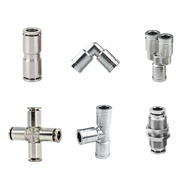 دفع هوائي في تركيب الأنابيب ، موصل سريع ، النحاس الاتحاد الصليب ، لمسة واحدة الهواء ، 4 مللي متر ، 6 مللي متر ، 8 مللي متر ، 10 مللي متر ، 12 مللي متر