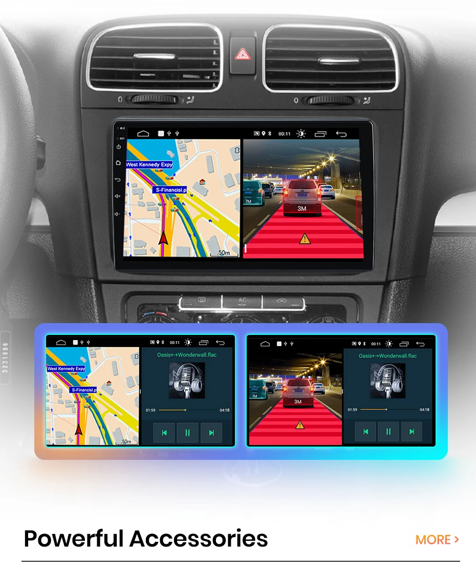 AWESAFE 9-Zoll-Android-Radio für Opel Combo Corsa Tigra 2001-2011, kabelloses CarPlay & Android Auto, GPS-Navigation, Multimedia, Unterstützung für Lenkradsteuerung, Subwoofer, Verstärker, Rückfahrkamera, mit CAN-BUS Plug-and-Play, DAB+ Digital-Autoradio, 2-DIN-Autoradio-Stereoanlage – Detail 28