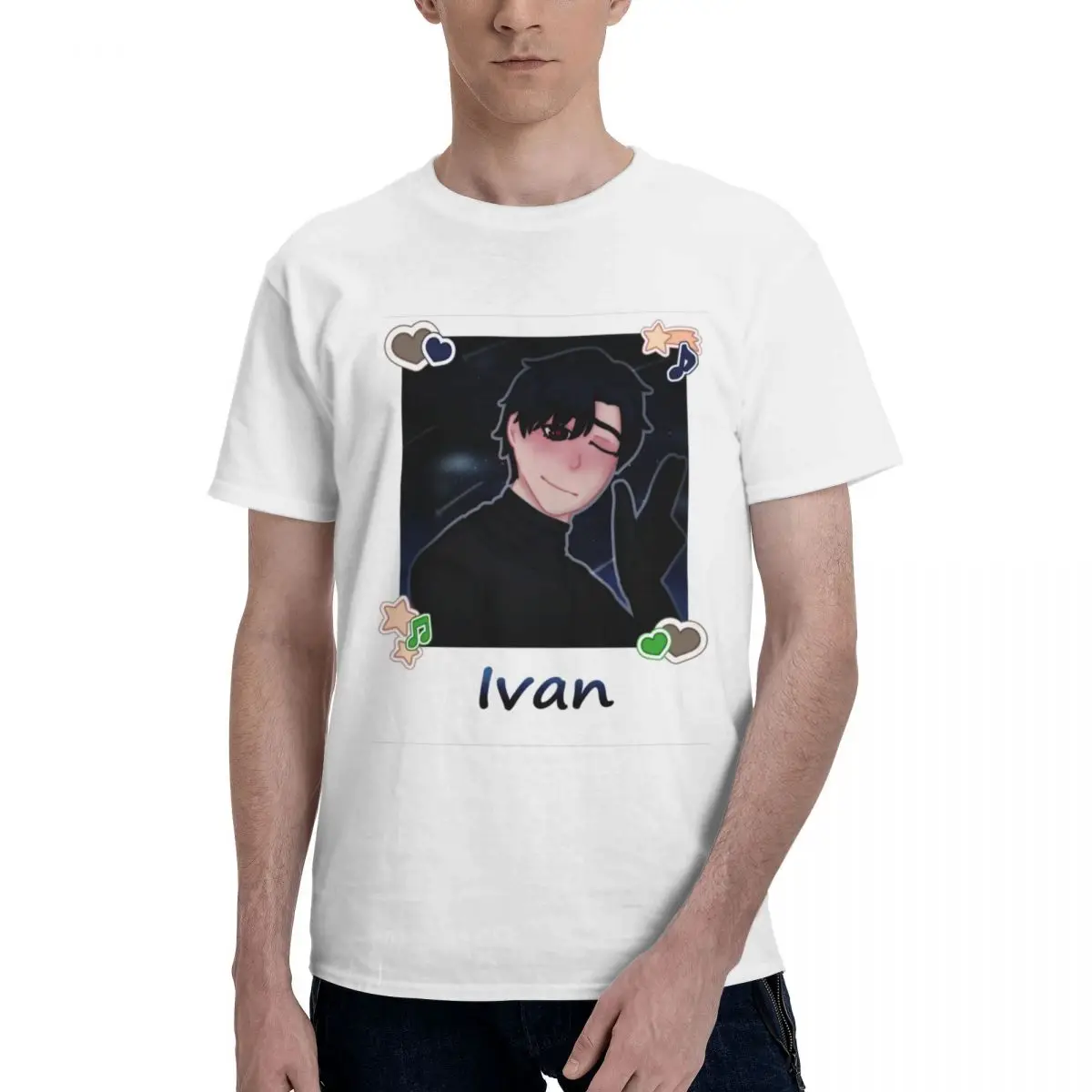 Men Ivan Alien Stage T Shirt Streetwear Big Size Cotton Sleeve Custom Men T Shirt