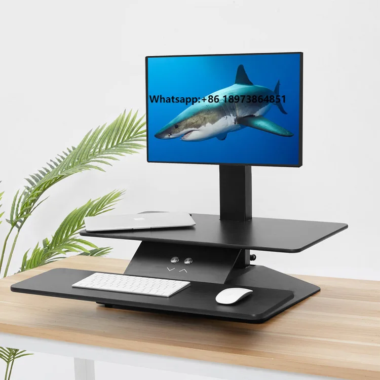

Modern Office Electric Height Adjustable Laptop Stand Electric Computer Riser