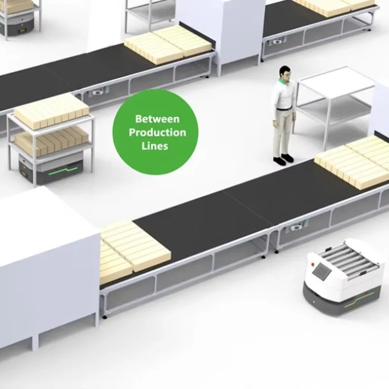 Промышленный склад AGV Robot Производство 1,0T Емкость шасси AGV Робот Цена на продажу