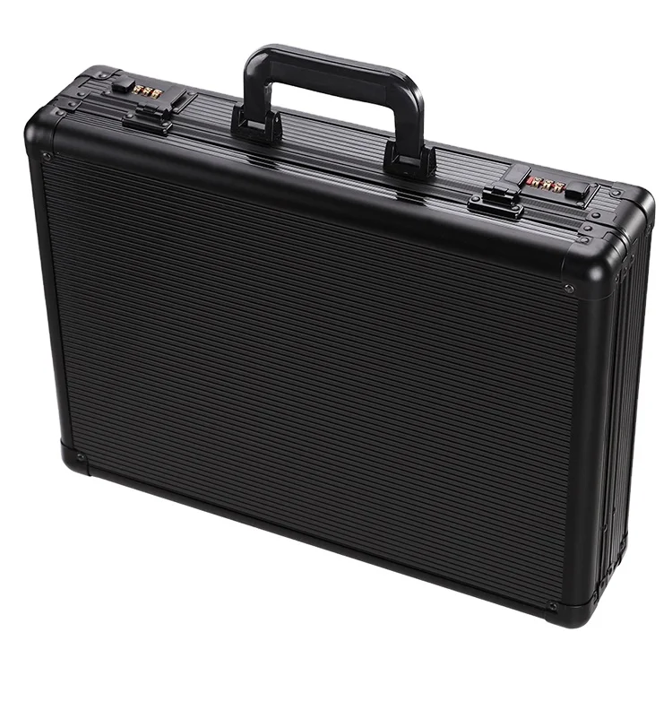 xx-Portable Password Box With Lock Multifunctional Notebook Computer Aluminum Tool Case Storage Suitcase Display Case