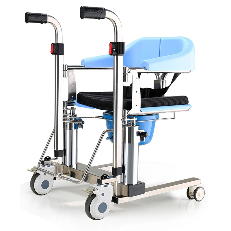 Elderly care folding hydraulic lift Mobile shower bathroom lift Wheelchair mobile wheelchair disabled patients