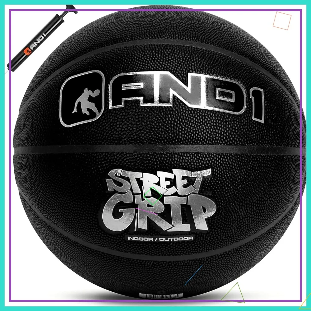 

Official Size 7 (29.5") Basketball - Premium Composite Leather, Indoor & Outdoor Streetball with Pump