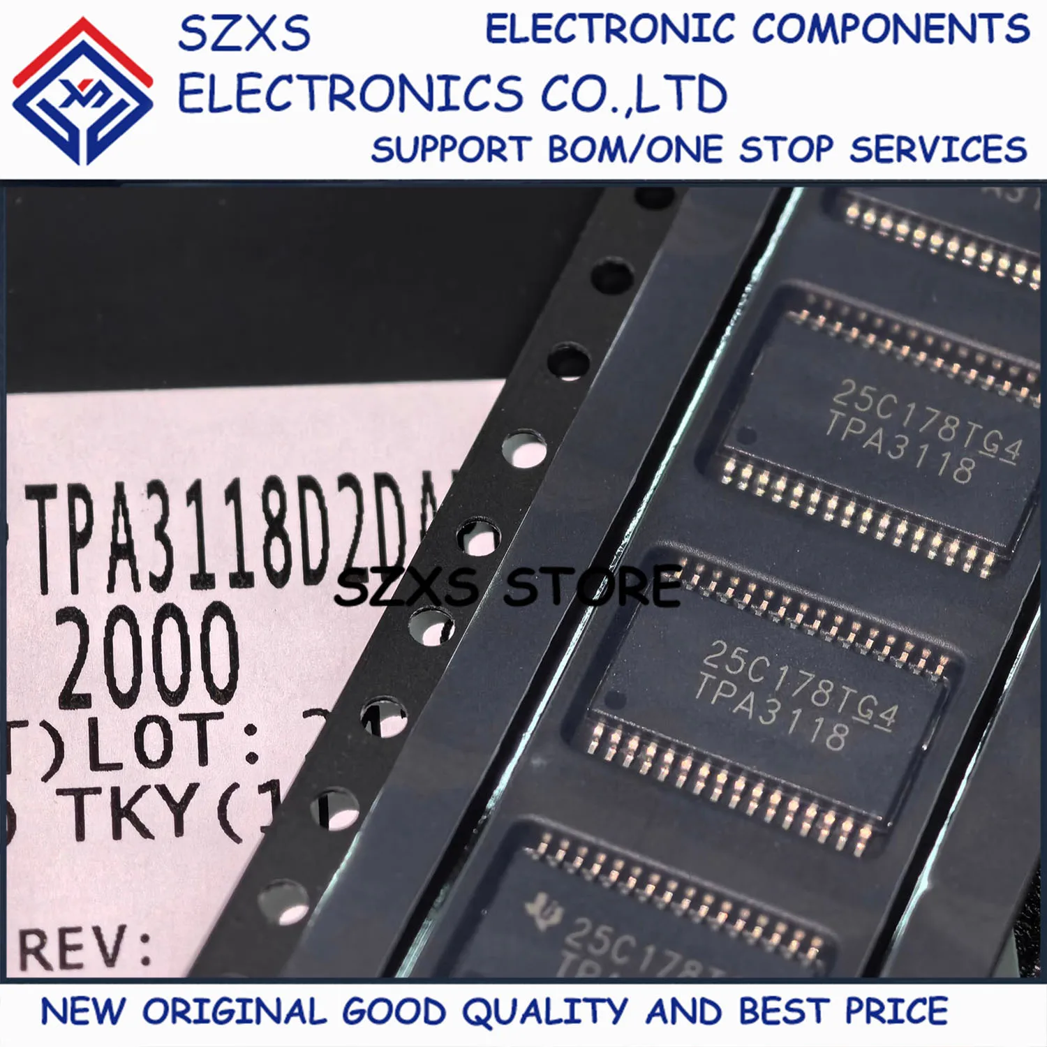 New Original 10Pcs TPA3118 TPA3118D2DAPR TPA3118D2 HTSSOP32 Audio Power Amplifier Chip IC Chip In Stock Good Quality