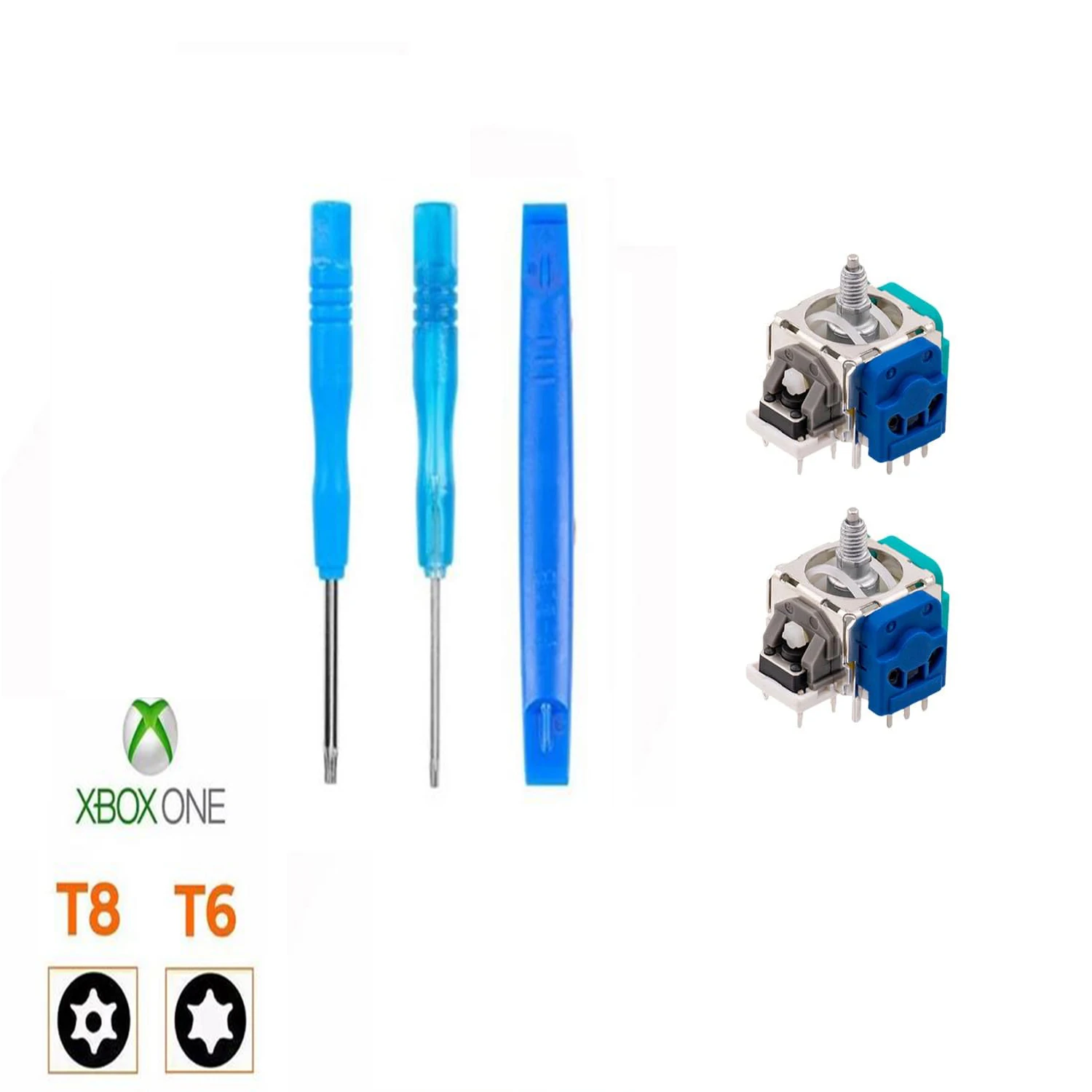 5 in 1 Hall Effect Analog Joystick Repair Kit for Xbox Elite 2 with Xbox Elite 2 Controller