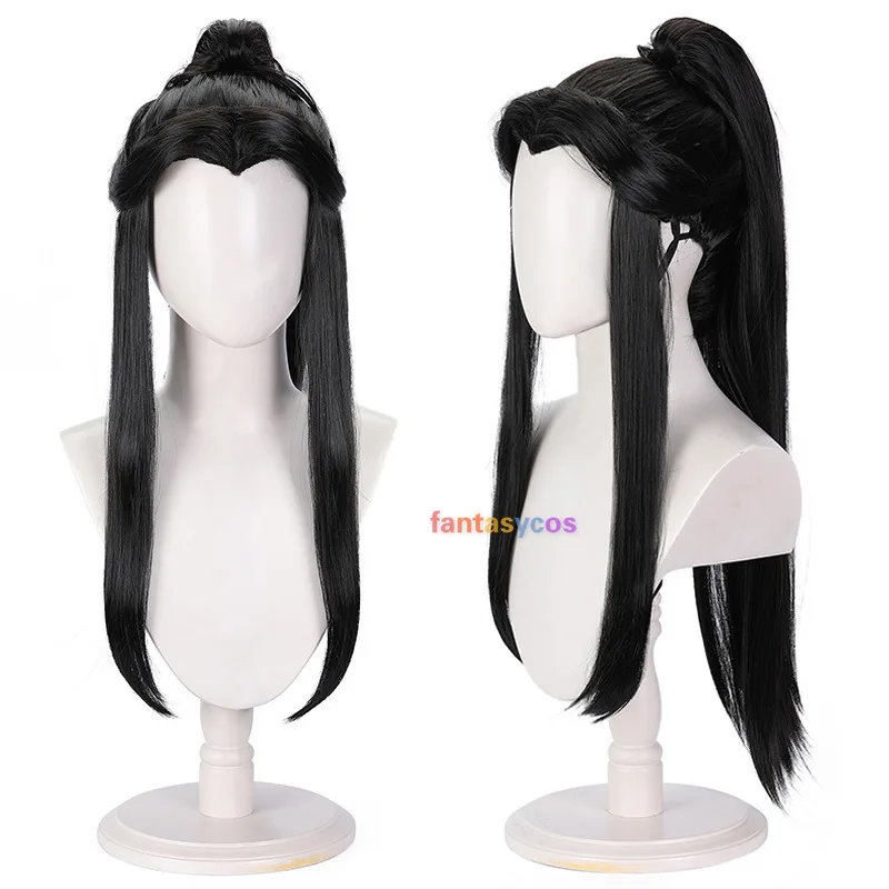 Anime Heaven Official's Blessing Cosplay Wigs Xie Lian Wig Hua Cheng Black Hair Tian Guan Ci Fu Hanfu Wig Men Halloween Costume