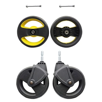 유모차 뒤 바퀴 유모차 앞 바퀴 유모차 바퀴 유모차 바퀴 아기 카트 유모차 액세서리 플라스틱 소재 QX2D