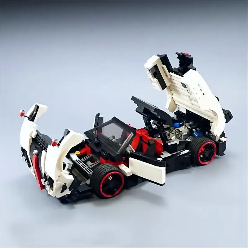 MOC-22208 Mattoncini da Costruzione Modello Auto Sportiva Decappottabile di Alta Gamma 971 Pezzi Tecnologia Modulare Regalo Giocattolo da Assemblare