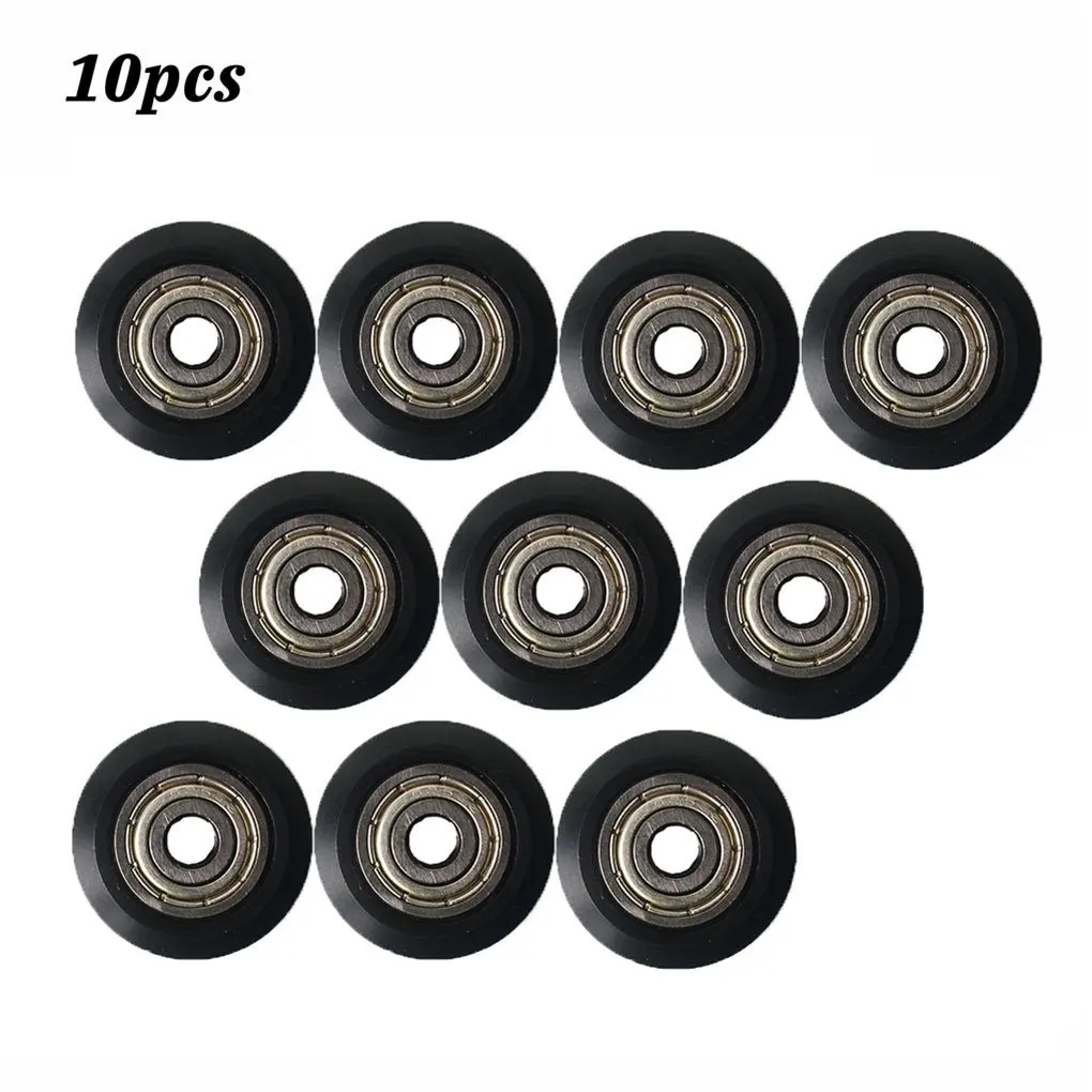 10pcs 3D Printer V Groove Pulley Wheels Set Plastic Bearing Guide Wheels Kit 3D Printer Accessory