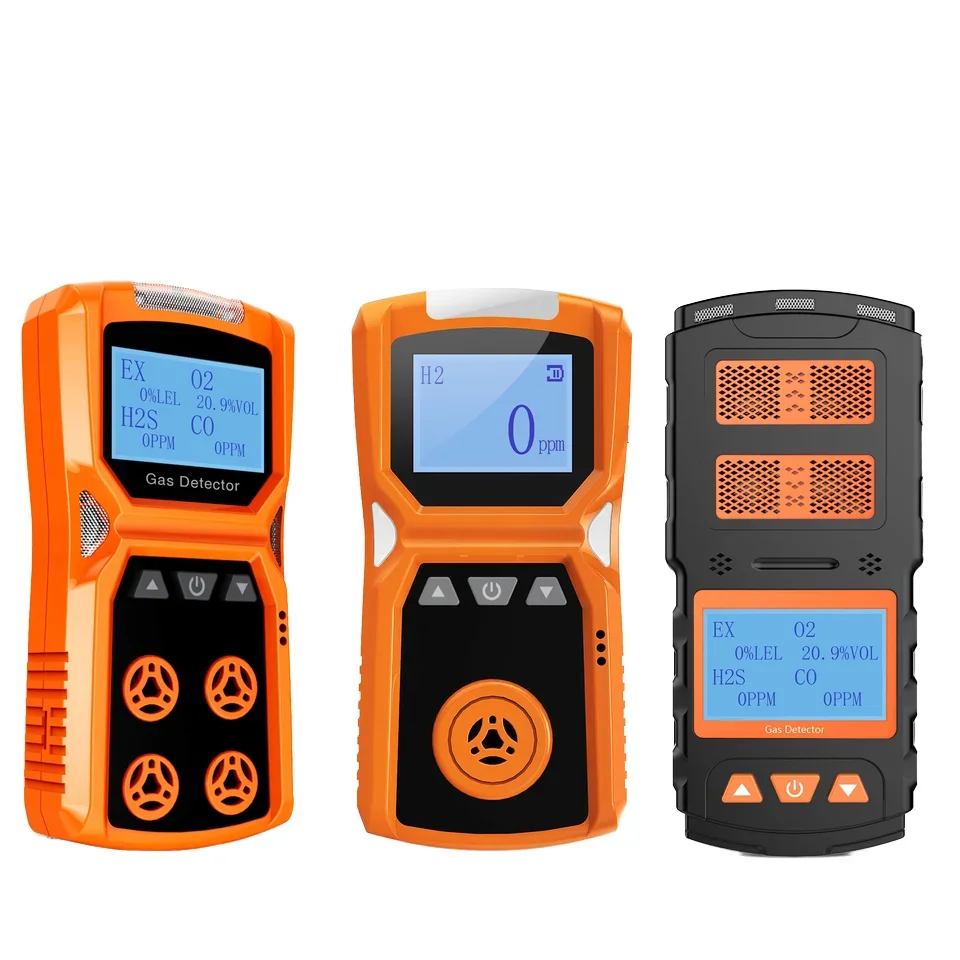 Aikesi 4 in 1 Gas Analyzers Multi Gas Detector LEL Combustible H2S O2 CO Portable Gas Leakage Detector LPG Industry