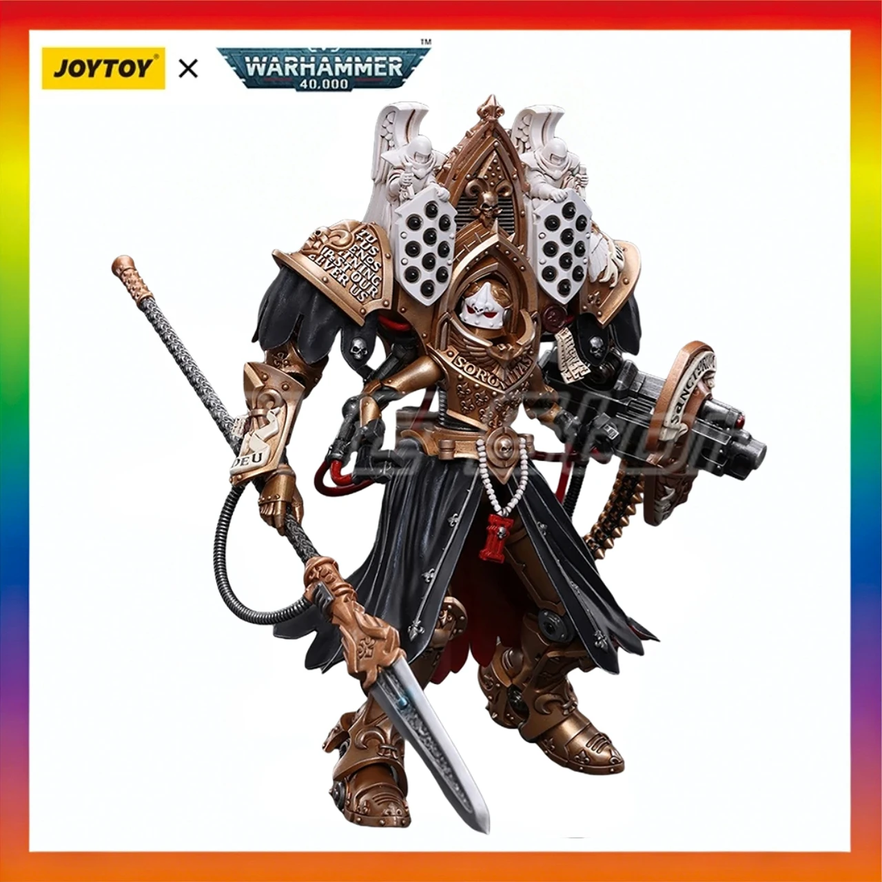 

In Stock Original JOYTOY Warhammer 40K Adepta Sororitas Abbess SanctorumVorvenn Vahl 1/18 Action Figure Toys Model Gift