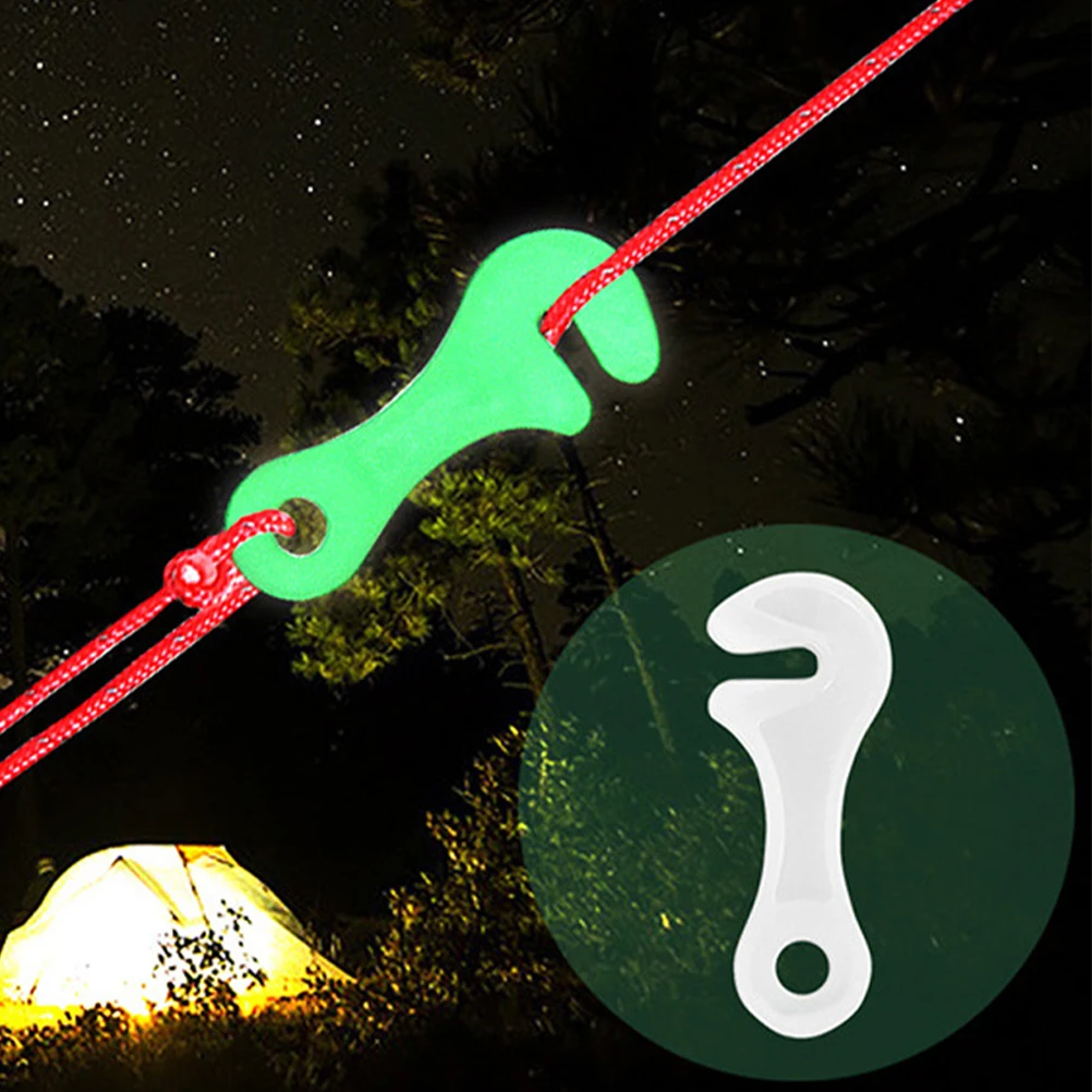 

10pcs Tent Rope Buckles Camping Ratchet Cord Plastic Windproof Durable Anti slide Adjustable Fasteners Outdoor Gear