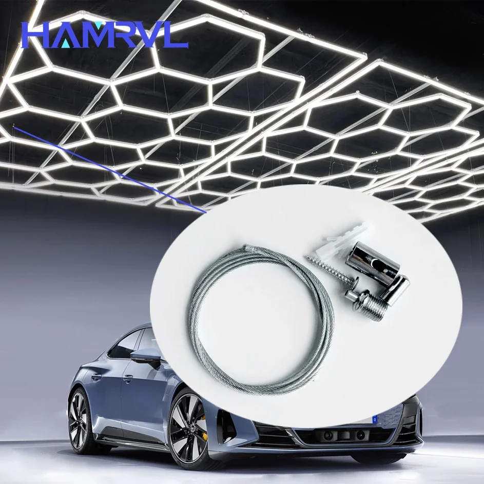 

Adjustable Light Suspension Cables 100cm Kit Steel Hanging Chains Lamp Sling Lifting Wire Accessory Kit Ceiling Light Steel Rope