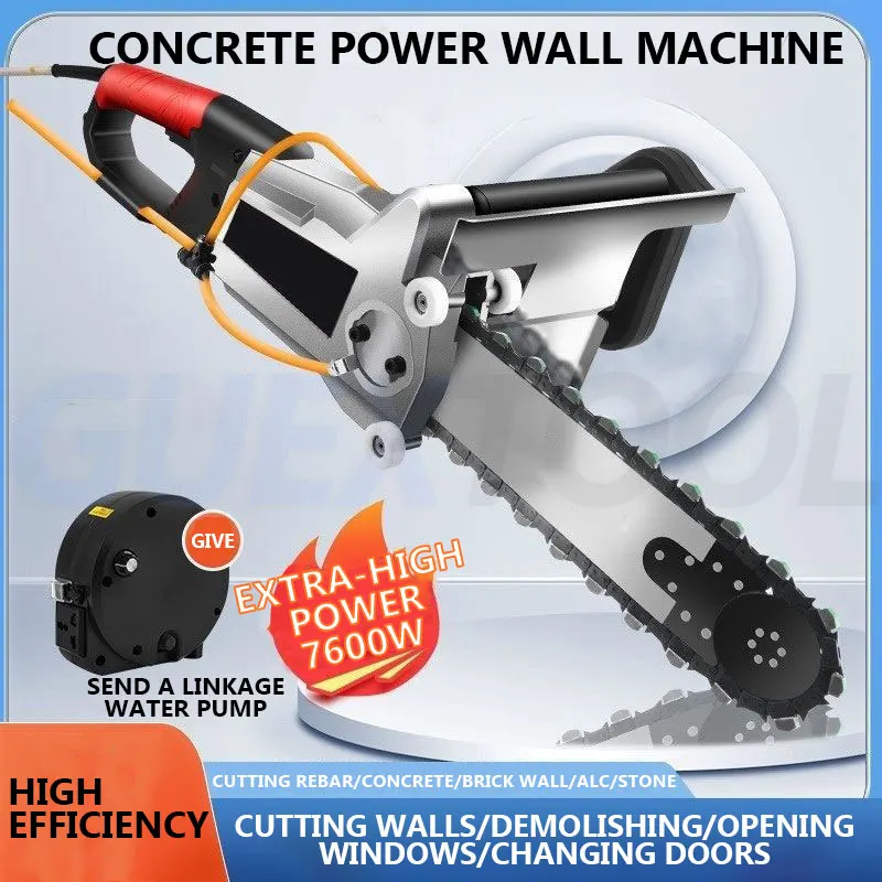 

Reinforced Concrete Stone Brushed Wall Cutting Machine,Door Cutting Machine Dust-free Wall Saw High Power Cutter,For Stone Wall