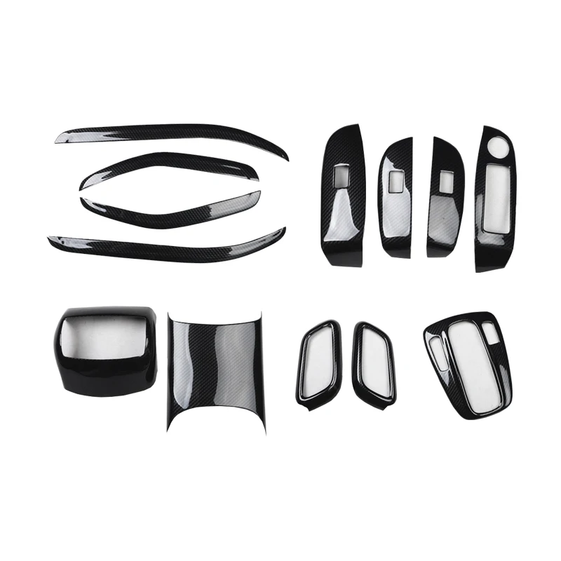 

For Chevrolet Malibu 2012 2013 2014 Plastic Carbon Fiber Style Decoration Accessories Car Interior Gear Door Trims Stickers