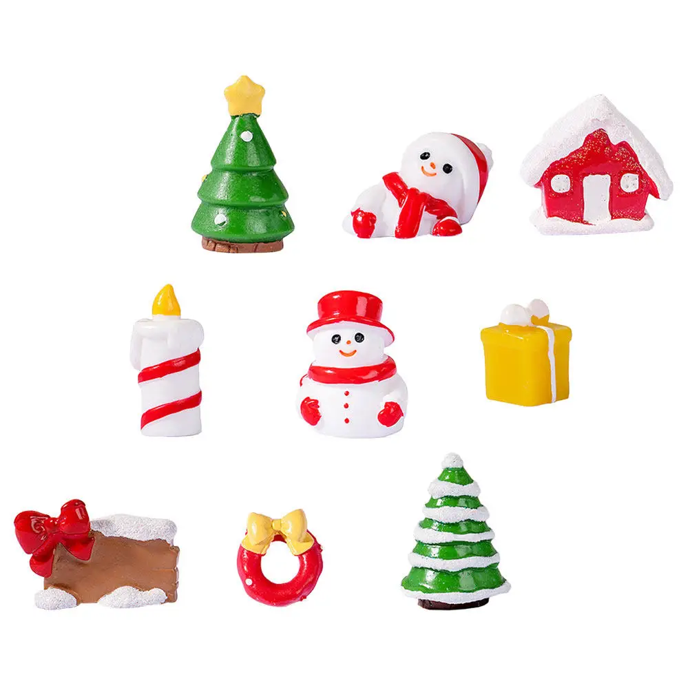 

9 Pcs Landscaping Mini Figurine Figurines Decoration Miniature Ornament Small Landscape Miniatures