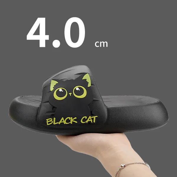 

Large Size 47 4cm Thick Soled Slippers Sandals For Man Women Summer Outdoor Indoor Slippers Couple Cartoon Anti Slip Slippers